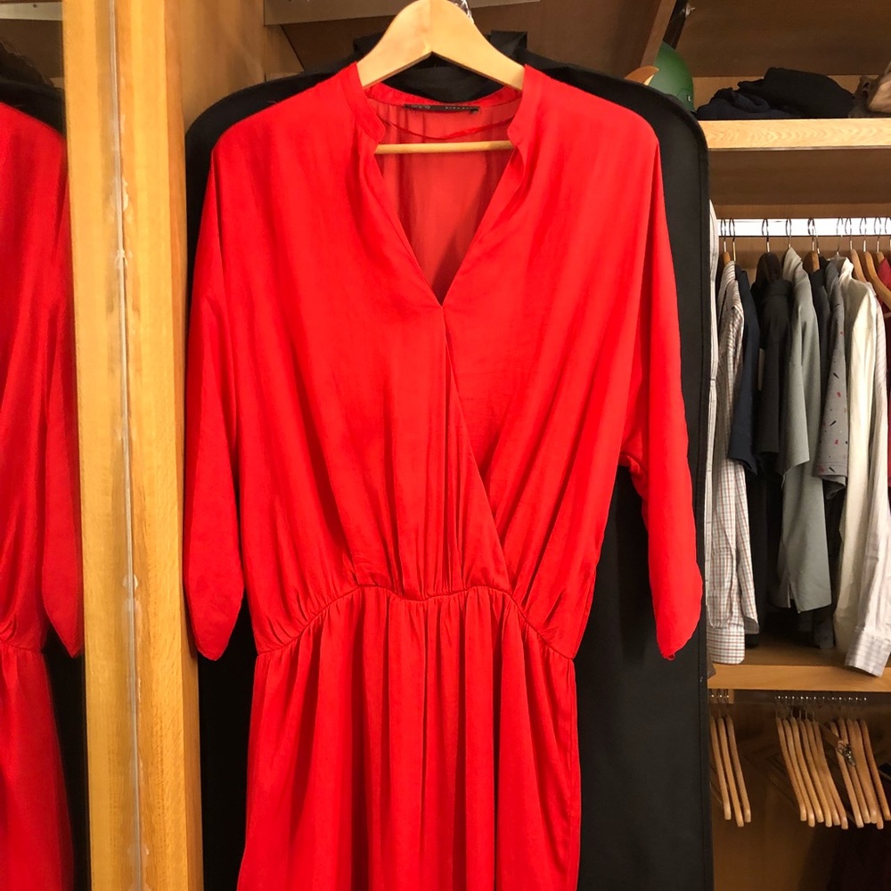 Red Zara dress